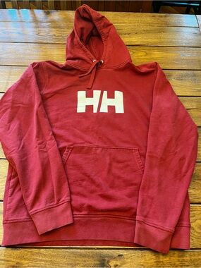 Helly Hansen Red Logo Hoodie